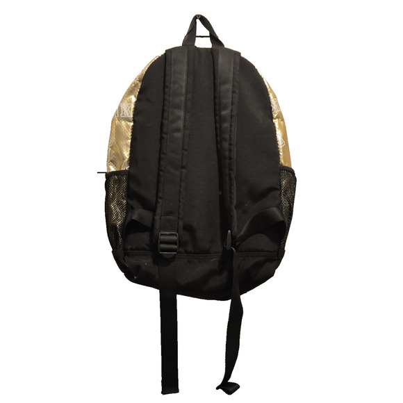 Victoria’s Secret PINK Gold Metallic Backpack – Perforated Style, Black Base. - Picture 2 of 8